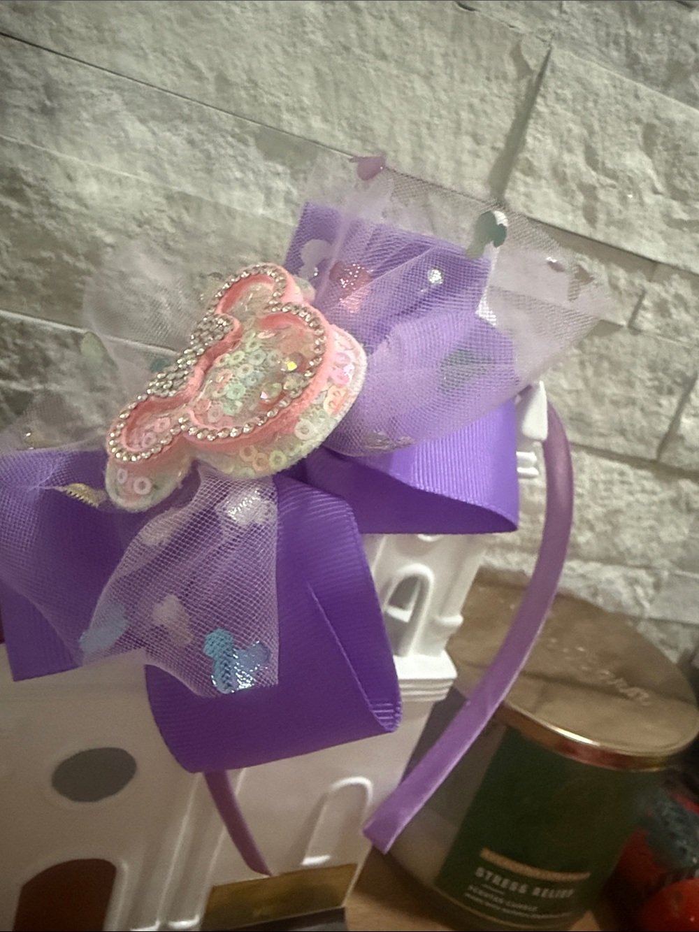 Minnie Sequin Bow Headband various colors for Kids